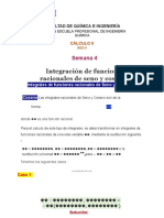 Semana 4 - Integración de Funciones Racionales Con Seno y Coseno