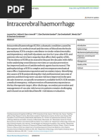 Intracerebral Haemorrhage: Disease Primers