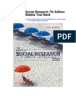 Basics of Social Research 7th Edition Babbie Test Bank