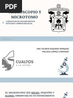 Microscopio y Microtomo