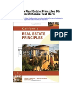 California Real Estate Principles 9th Edition Mckenzie Test Bank