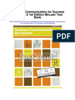 Business Communication For Success Vesrion 1 0 1st Edition Mclean Test Bank