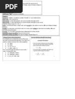 Circuit Analysis Study Guide - Cheat-Sheet