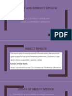 Direct and Indirect Speech