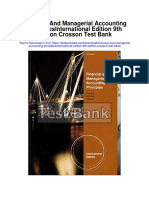 Financial and Managerial Accounting Principlesinternational Edition 9th Edition Crosson Test Bank