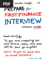 Finance Interview Prep Guide