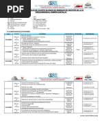 Ruta de Trabajo de La Cuarta Semana de Gestión