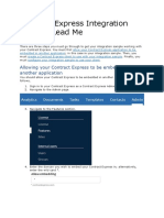 Contract Express Integration Sample Read Me
