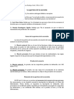 Apertura de La Suceción Delación Aceptación y Repudiación