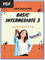 Basico Intermediate 3 - Worksheet