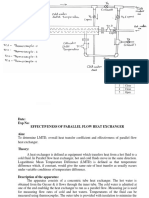 1 Effectiveness of Parallel Flow Heat Exchanger