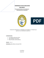 Causas de La Depresión en Estudiantes Universitarios y El Impacto Que Genera en Su Rendimiento Académico.