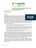 Core Calibration of Log Derived Petrophysical Mode