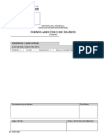 Formulario Único de Trámite: Dependencia A Quien Se Dirige: Datos Del Solicitante