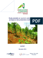 Etude Prealable en Vue de La Valorisation Des Pratiques Et Des Productions Traditionnelles 2014