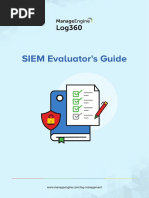 Siem Evaluator Guide