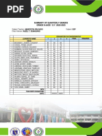 GRADING SHEET ESP Template