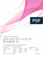 LG Led LCD TV LCD TV Plasma TV PDF Free