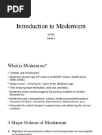 Introduction To Modernism