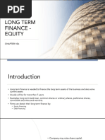 Chapter 10b Long Term Finance - Equity