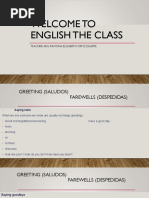 WELCOME TO ENGLISH CLASS Unidad 1