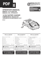 Operator'S Manual: 18 Volt Battery Charger