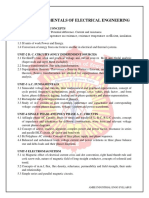 Amie03 Fundamentals of Electrical Engineering: Unit-1 Elementary Concepts