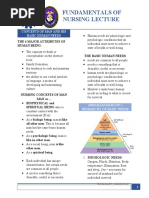 Concepts of Man and His Basic Human Needs