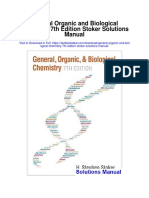 General Organic and Biological Chemistry 7th Edition Stoker Solutions Manual