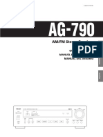 Teac AG 790 Owners Manual