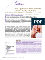 0.16.1 Diagnostic de Lhypersensibilite Retardee Des Mecanismes Immunologiques Aux Tests de Diagnostic