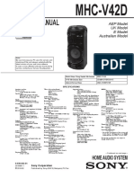 SONY+MHC-V42D+Ver +1 0