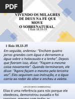 Vivendo Os Milagres de Deus Na Fé Que Move o Sobrenatural