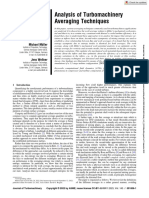 Analysis of Turbomachinery Averaging Tec