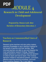 Research in Child and Adolescent Part 1