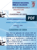 Cuaderno de Obra