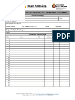 ANEXO II - Registro de Doações Entregues Pela Organização Participante