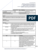 Plano de Ensino ERGONOMIA E SEGURANÇA DO TRABALHO