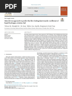 Data-Driven Approach To Predict The Flow Boiling Heat Transfer Coefficient of Liquid Hydrogen Aviation Fuel