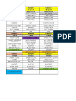 Mess Menu From 16th To 30th April-23