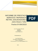 Informe Retroexcavadora.