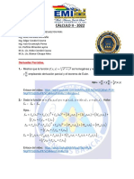 Cálculo II - Problemas de Derivadas Parciales y Aplicaciones