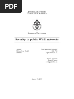 Richard Van Ginkel 4599047 Security in Public Wi-Fi Networks