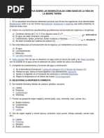 Actividad Evaluativa Biomoleculas Con Respuestas