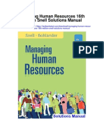 Managing Human Resources 16th Edition Snell Solutions Manual