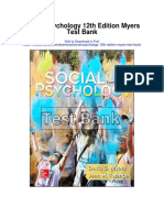 Social Psychology 12th Edition Myers Test Bank