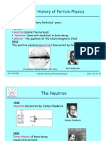 A Brief History of Particle Physics