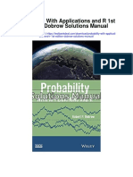 Probability With Applications and R 1st Edition Dobrow Solutions Manual