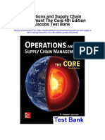 Operations and Supply Chain Management The Core 4th Edition Jacobs Test Bank