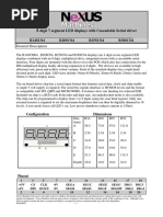 Digit 7 Segment LED Displays With Cascadable Serial Driver - B14SC04 B20SC04 B25SC04 B38SC04